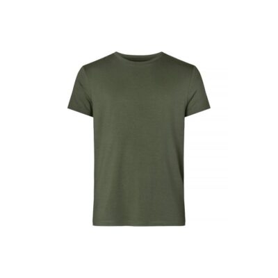 RESTERÃDS bambus T-shirt i grøn med rund hals til herre